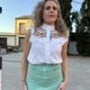 BLUSA BORDADA BLANCA - Imagen 2