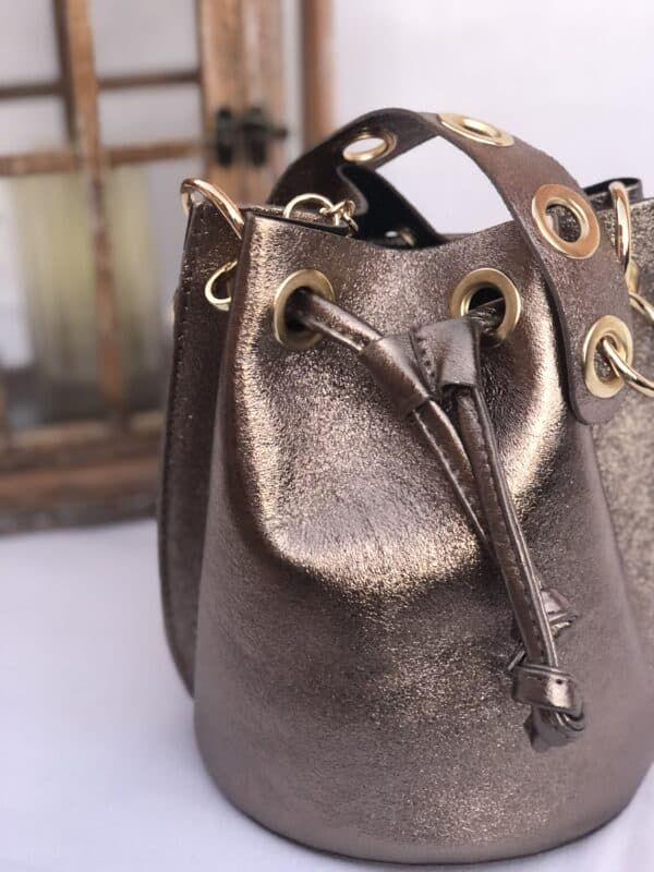 BOLSO PIEL OCRE - Imagen 3