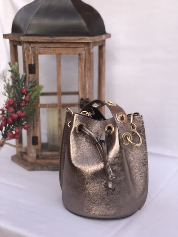 BOLSO PIEL OCRE - Imagen 4