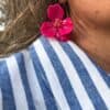 Pendiente flor Rosa - Imagen 3