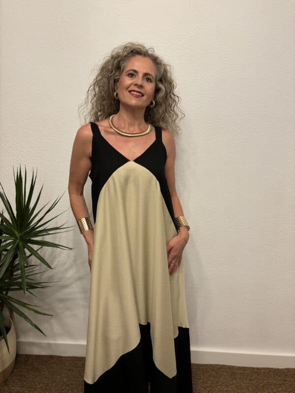 Vestido Amira beige