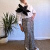 Falda satinada animal print