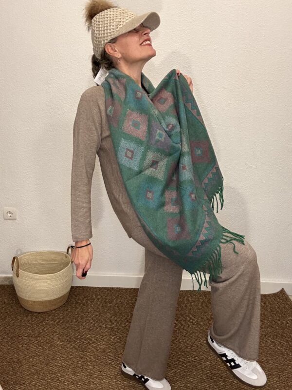 Pashmina verde - Imagen 2