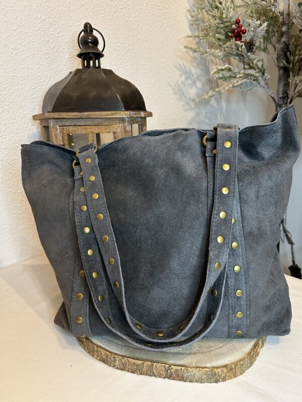 Bolso Gris serraje