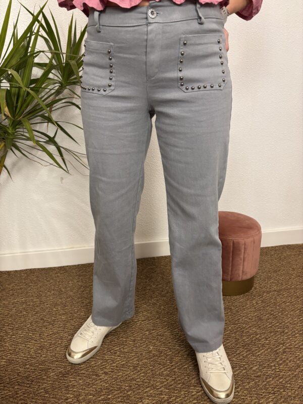 Pantalón tachuela gris - Imagen 4