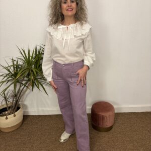 Pantalón tachuela Malva