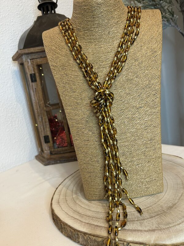 Collar cristal print