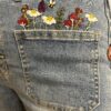 Vaquero bordado flower - Imagen 2