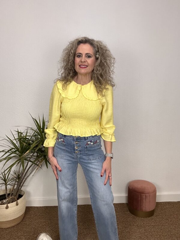 Blusa Berta amarilla - Imagen 3