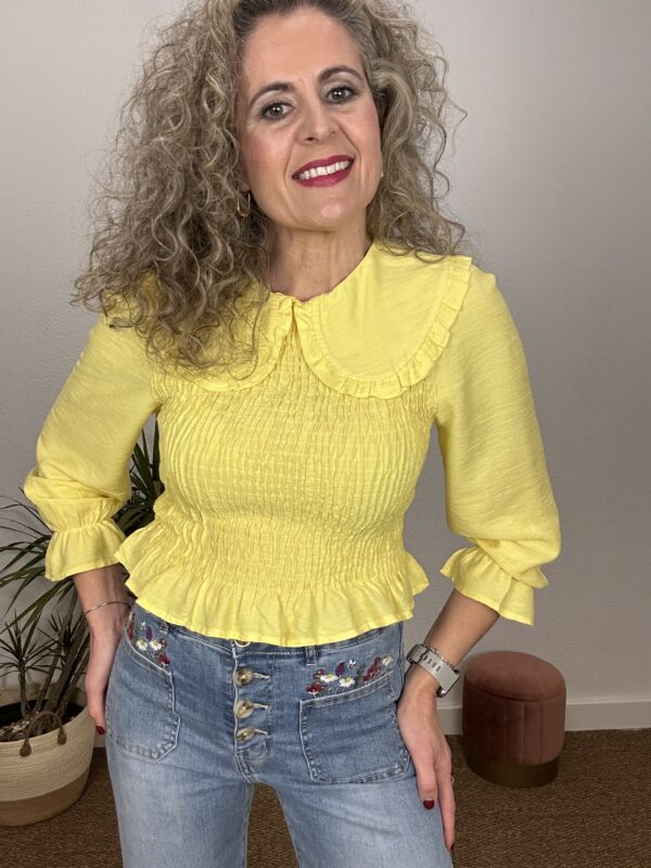 Blusa Berta amarilla - Imagen 2