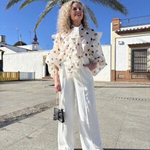 Pantalón pinza blanco