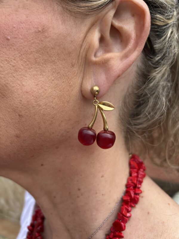 Pendientes Cerezas - Imagen 2