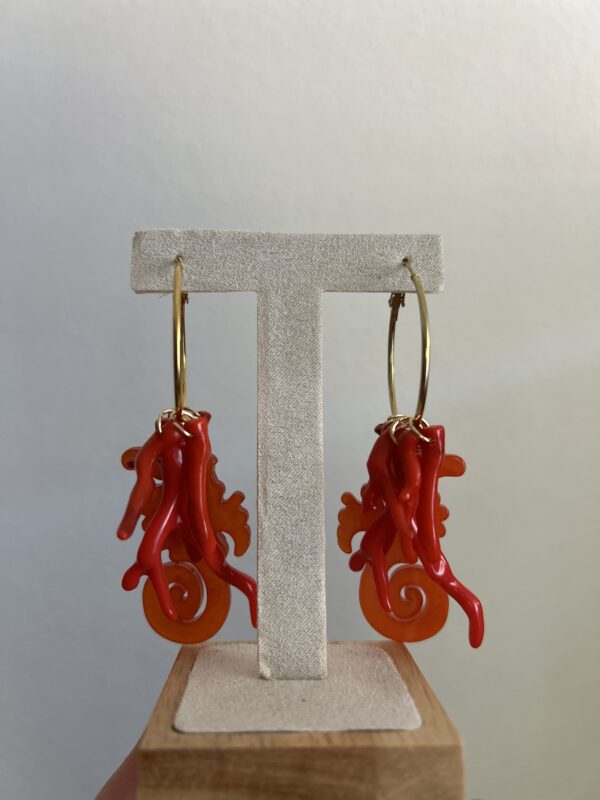 Pendiente rojo - Imagen 3