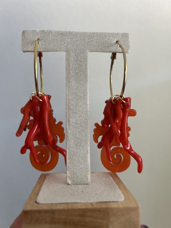 Pendiente rojo - Imagen 2