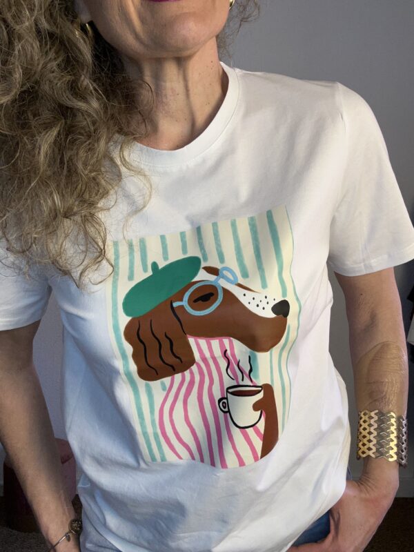 Camiseta dog verde - Imagen 3