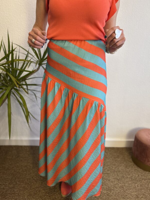 Falda raya coral - Imagen 2