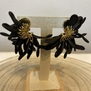 Pendientes Pétalos negros