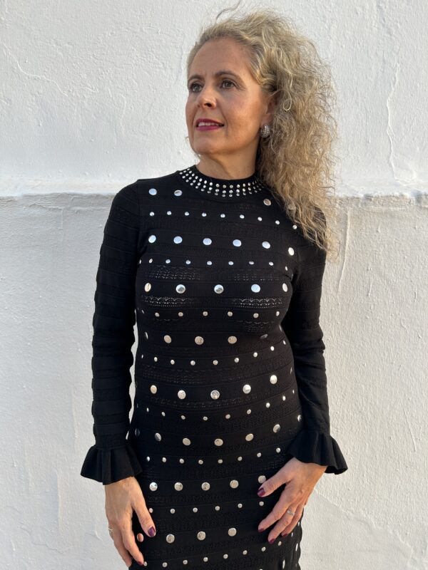 Vestido Tacha negro - Imagen 3