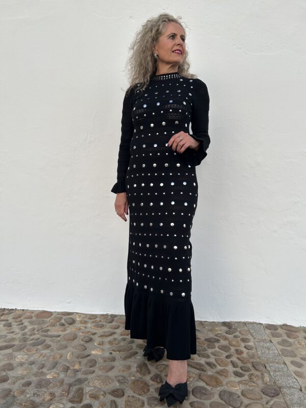 Vestido Tacha negro - Imagen 2