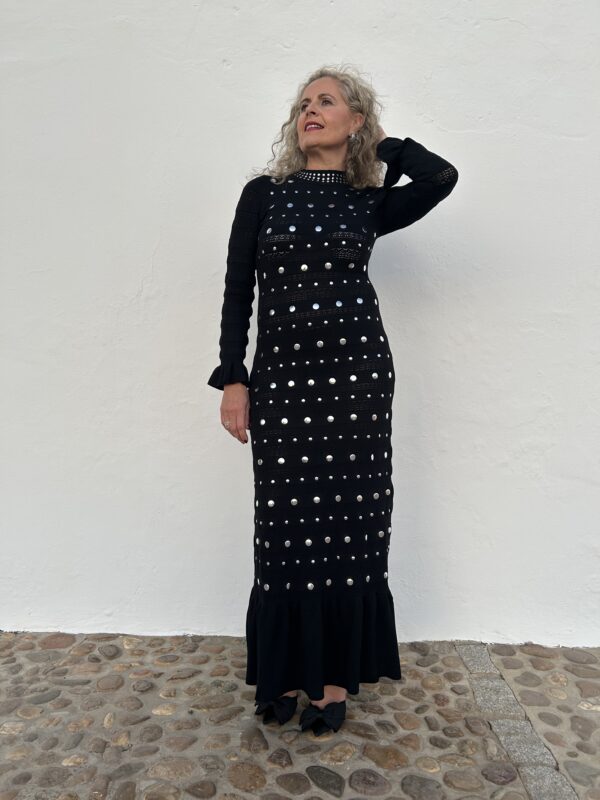 Vestido Tacha negro