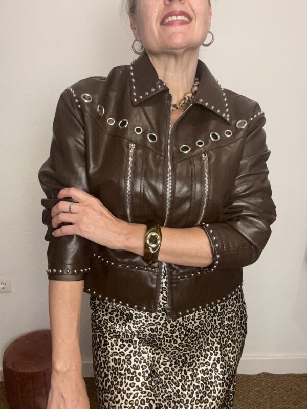Chaqueta Tacha chocolate - Imagen 5
