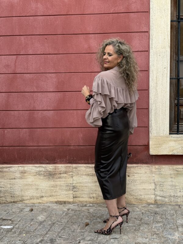 Blusa Nude Volantes - Imagen 4
