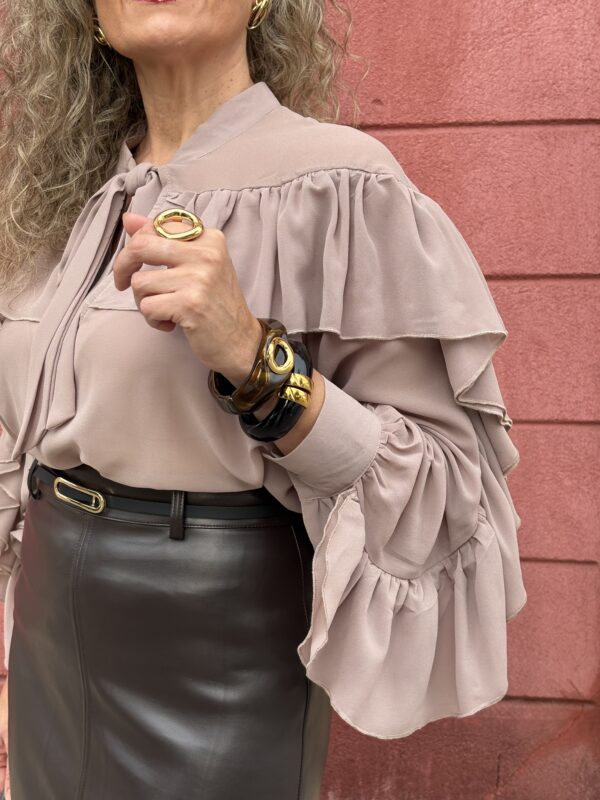 Blusa Nude Volantes - Imagen 3