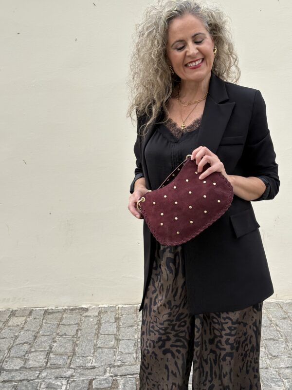 Bolso Burdeos Tacha - Imagen 2