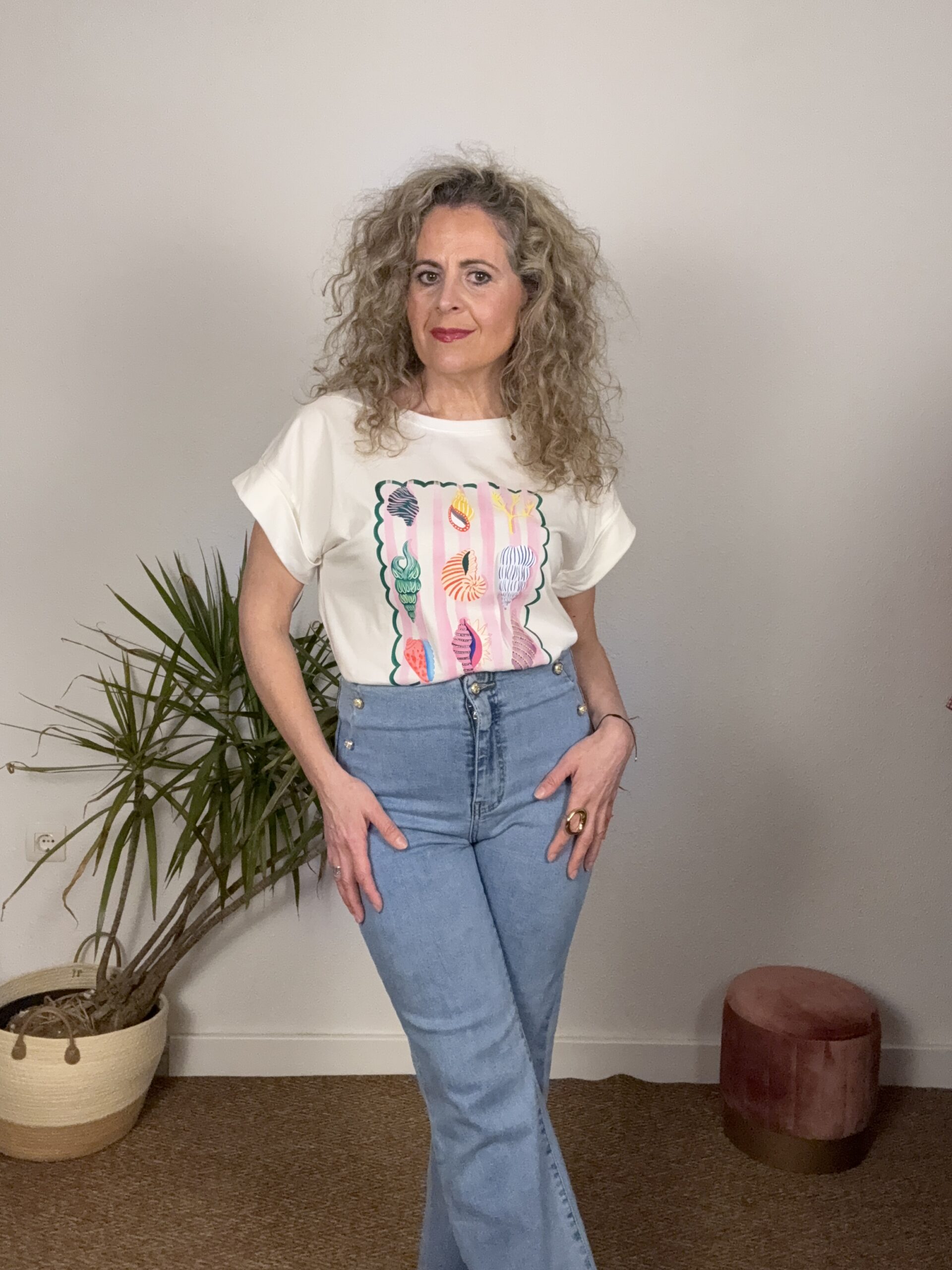 JEANS RECTOS BOTONES - Imagen 5